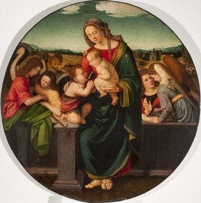 Madonna and Child with the Infant Saint John the Baptist and Angels by Giuliano Bugiardini